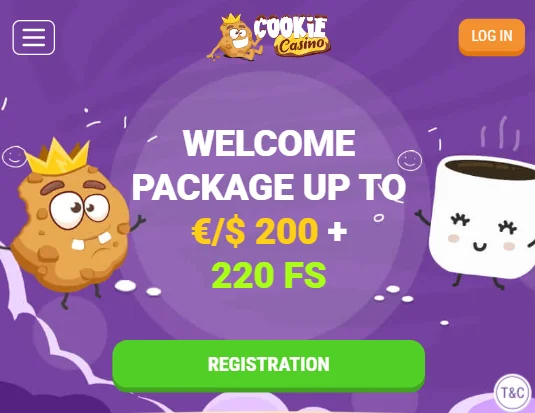 Registratie Cookie Casino